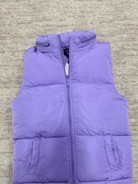 Kids Lavender Puffer Vest - Lightweight Warmth